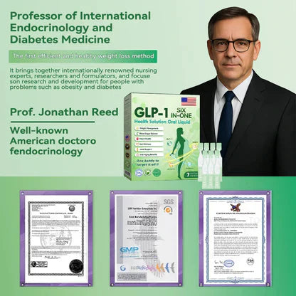 GLP-1 SIX-IN-ONE Health Solution Oral Liquid (Just once a day, visible changes in 7 days) For obesity, cardiovascular health, diabetes, sleep apnea, Gut Health, joint issues, and more