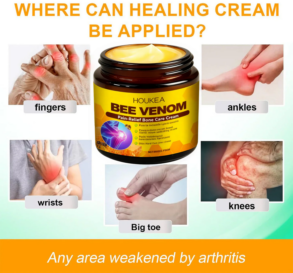 HOUKEA® Bee Venom Pain-Relief Bone Healing Cream ⏰
